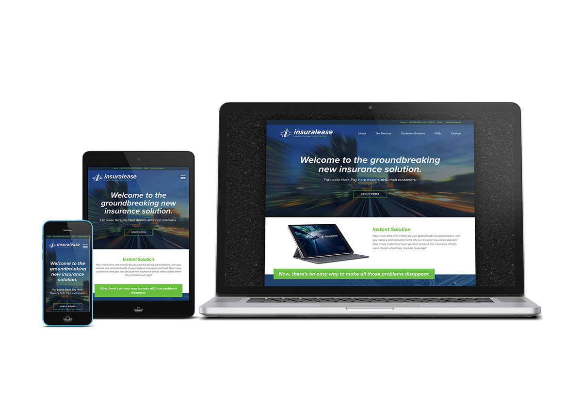 Insuralease responsive website